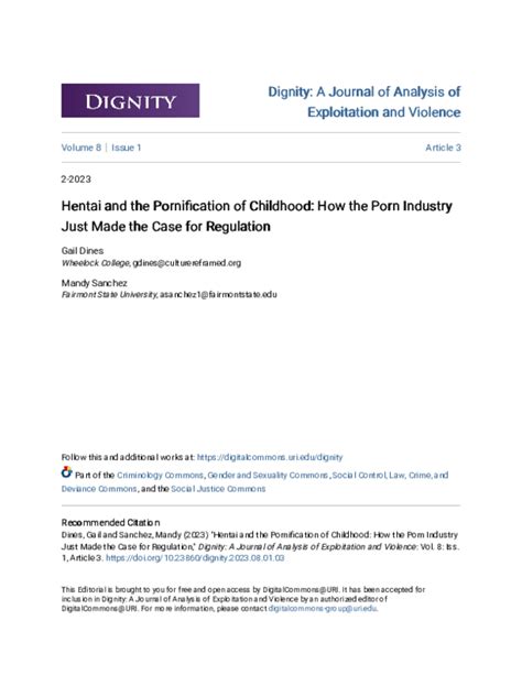 Hentai and the Pornification of Childhood: How the Porn Industry .